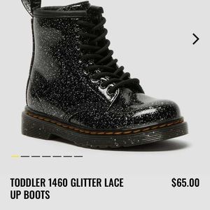 Toddler Girl Glitter Dr Martens - Sz 7